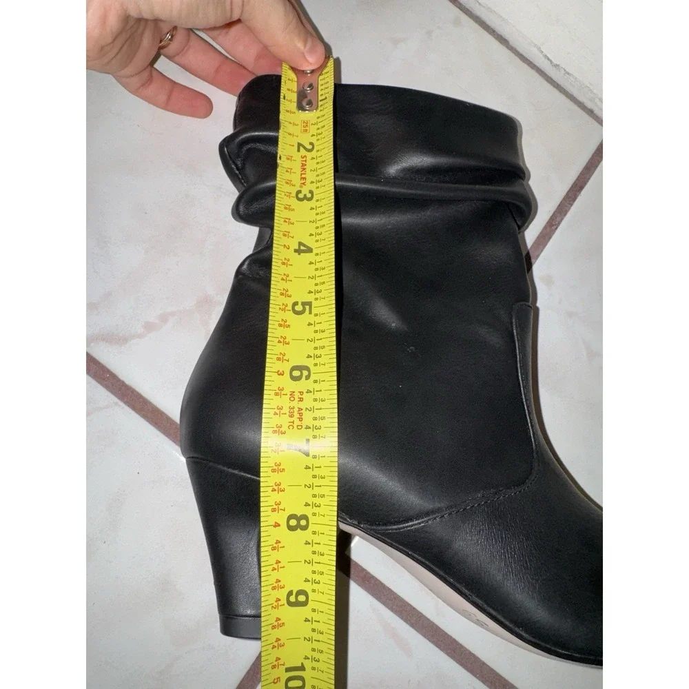NWOB Jessica Simpson womens Vyluna Kitten Heel Slouch‎ Booties Black Size 7
